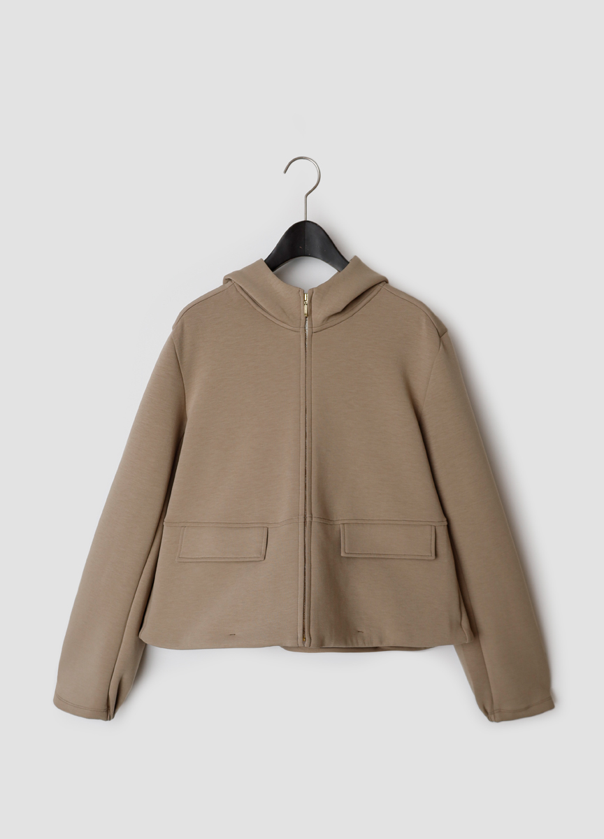 太空棉連帽拉鍊外套